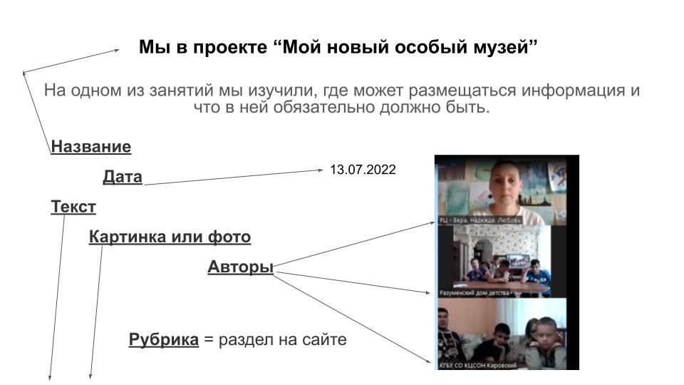 Мы в проекте «Мой новый особый музей»